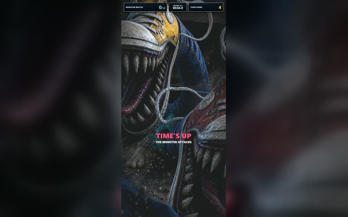 What's Under Your Bed? digital companion: TIME'S UP — the sneaker monster attacks